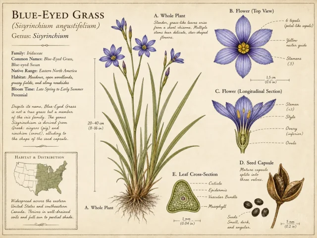 Blue-Eyed Grass (Sisyrinchium angustifolium)
