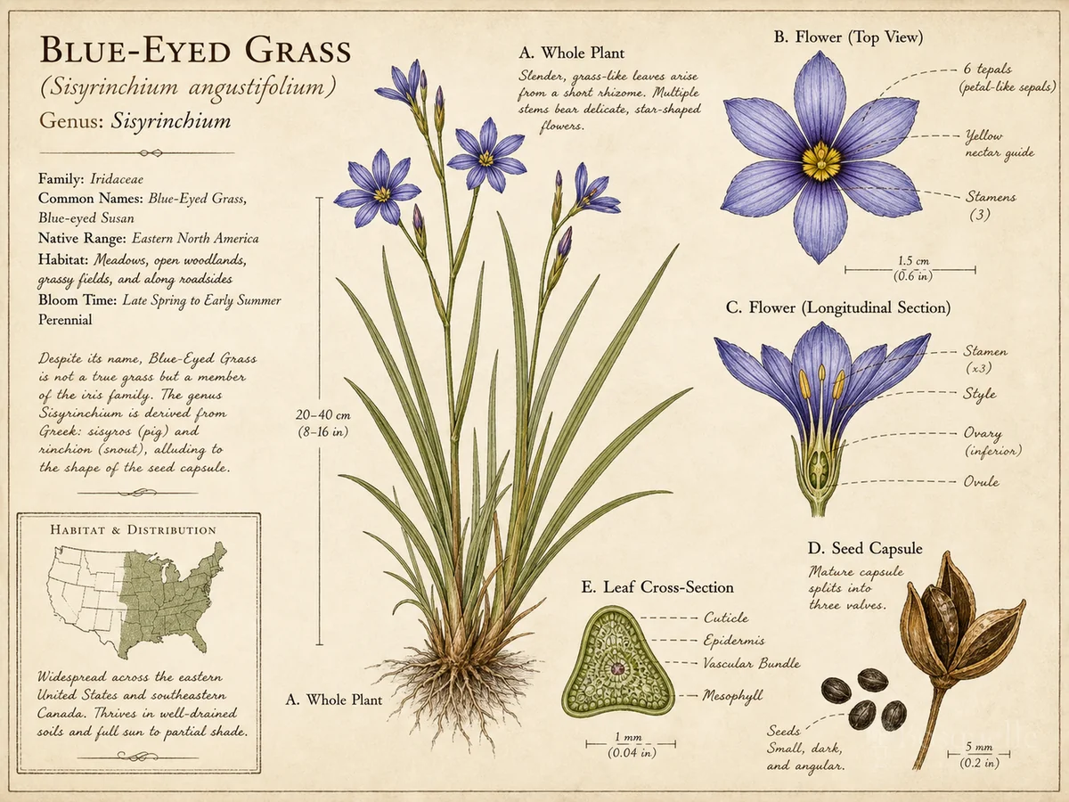 Blue-Eyed Grass (Sisyrinchium angustifolium)