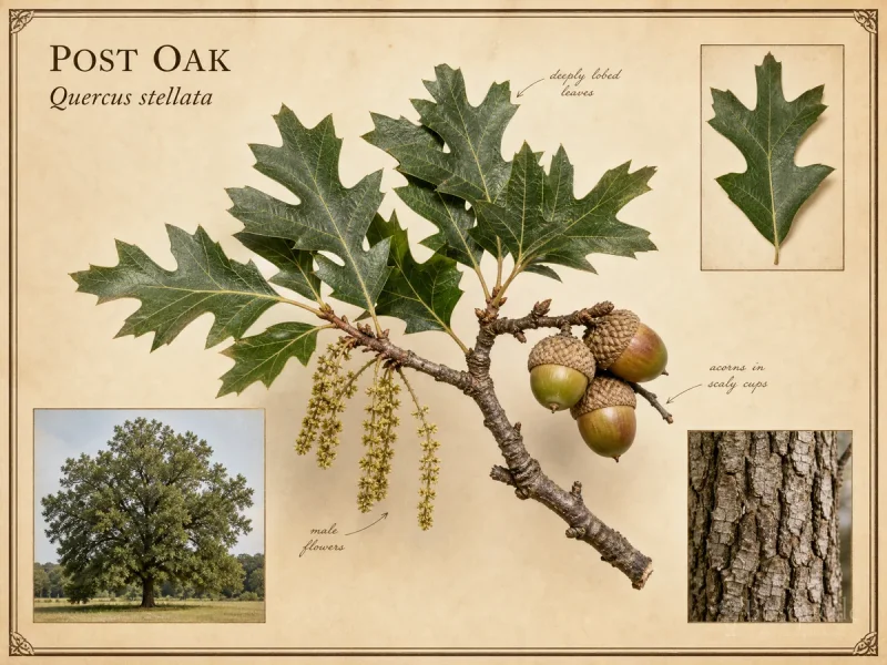 Post Oak (Quercus stellata)