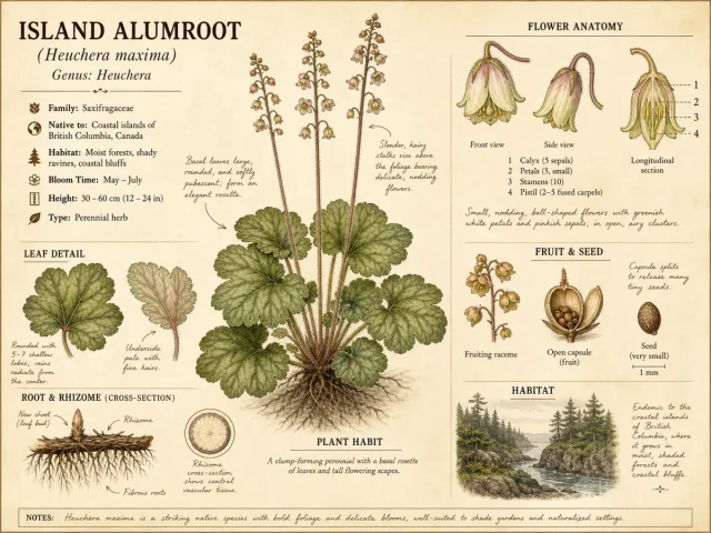 Island Alumroot (Heuchera maxima)