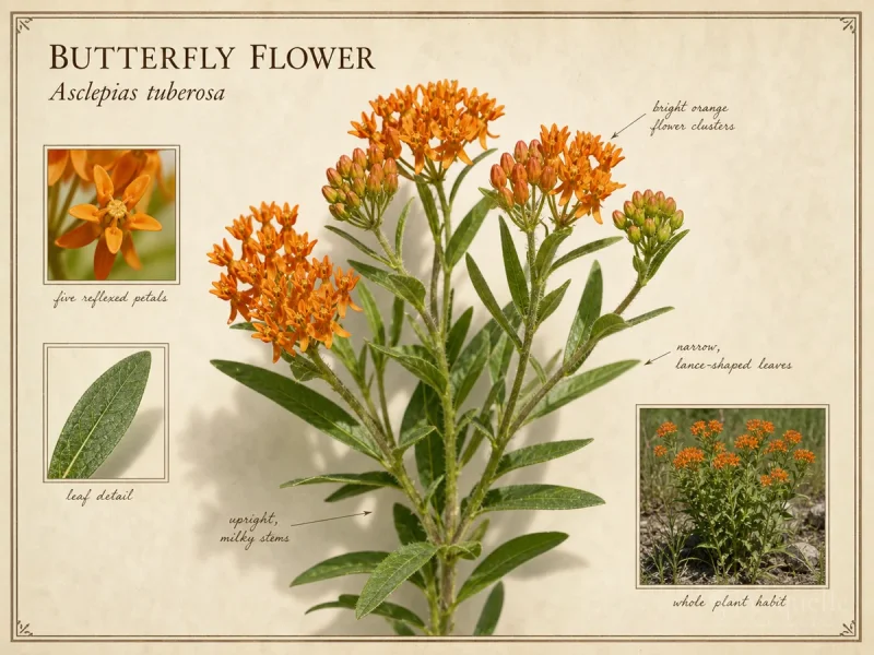 Butterfly Flower — Full sun and match moisture to the species