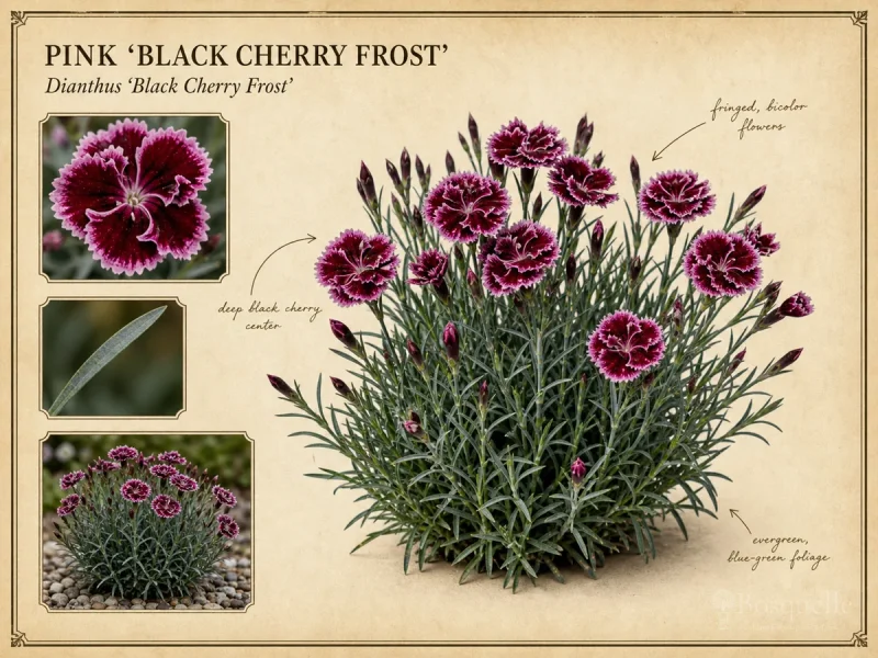 Pink ‘Black Cherry Frost’ (Dianthus ‘Black Cherry Frost’)