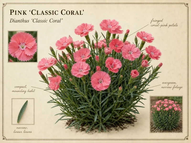 Pink ‘Classic Coral’ (Dianthus ‘Classic Coral’)