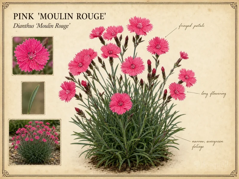 Pink ‘Moulin Rouge’ (Dianthus ‘Moulin Rouge’)
