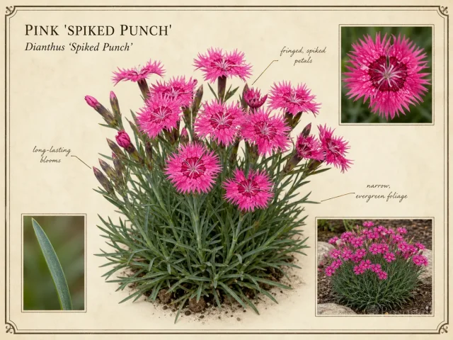 Pink ‘Spiked Punch’ (Dianthus ‘Spiked Punch’)