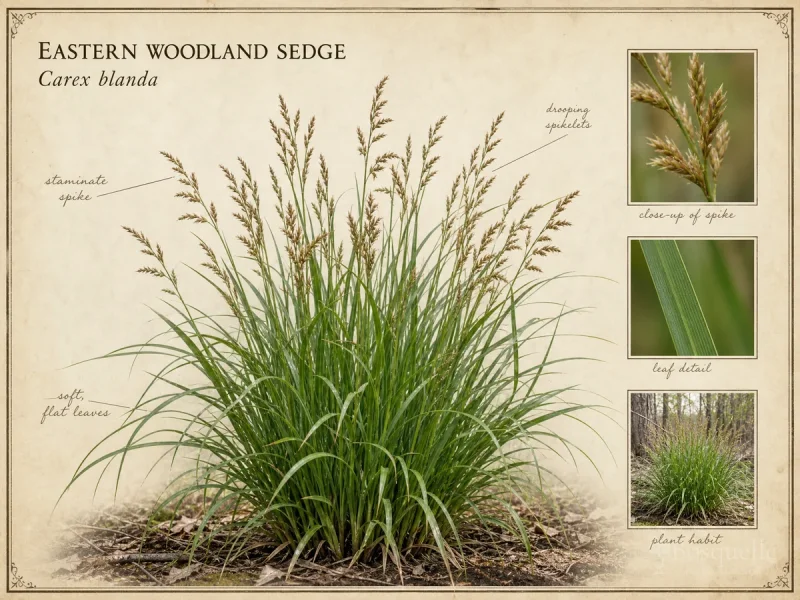 Eastern Woodland Sedge (Carex blanda)