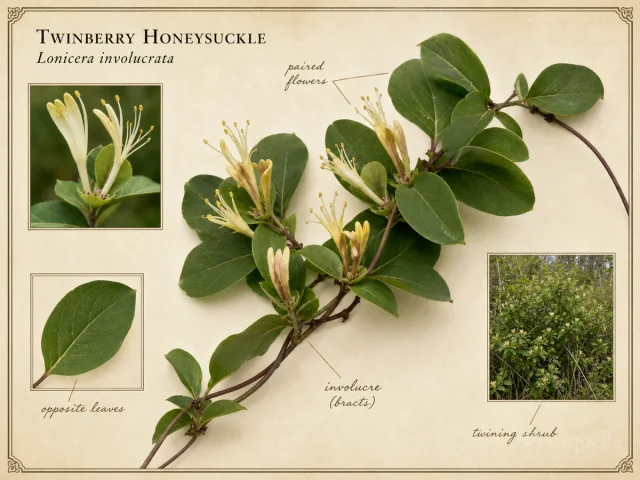 Twinberry Honeysuckle (Lonicera involucrata)
