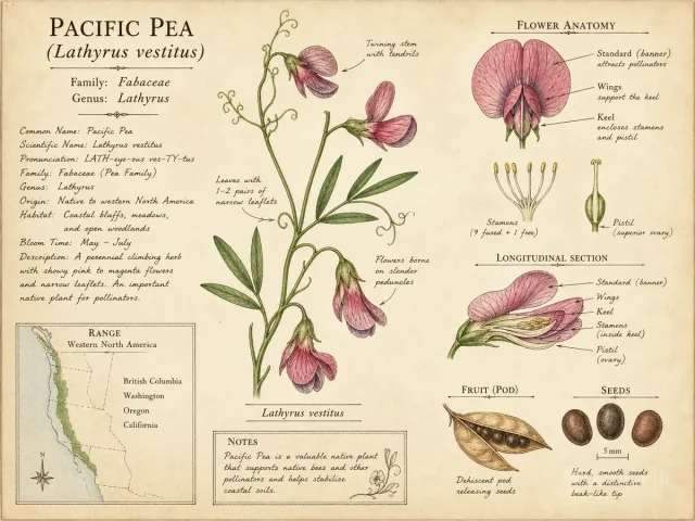 Pacific Pea (Lathyrus vestitus)