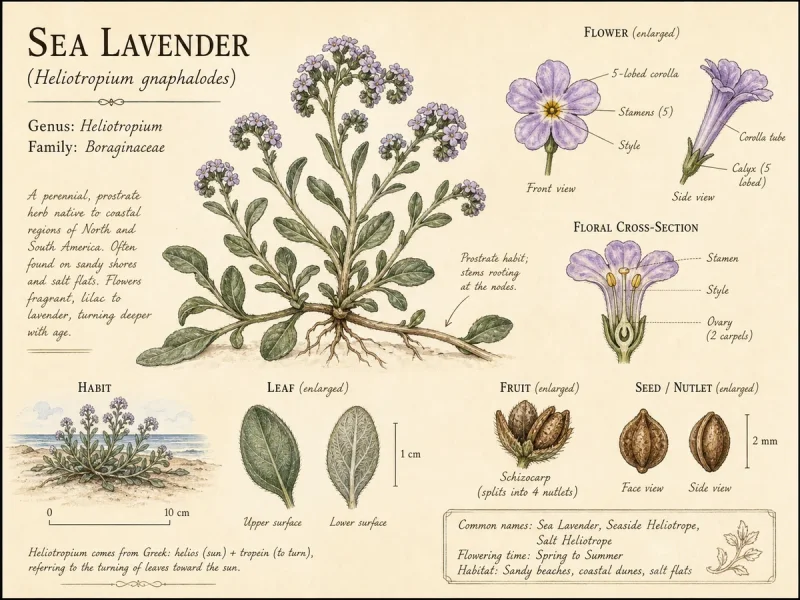Sea Lavender (Heliotropium gnaphalodes)