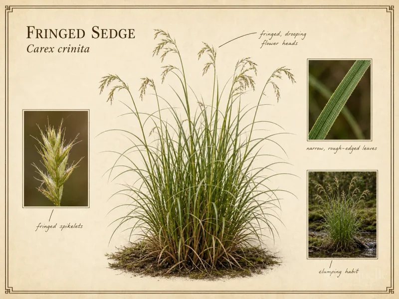 Fringed Sedge (Carex crinita)