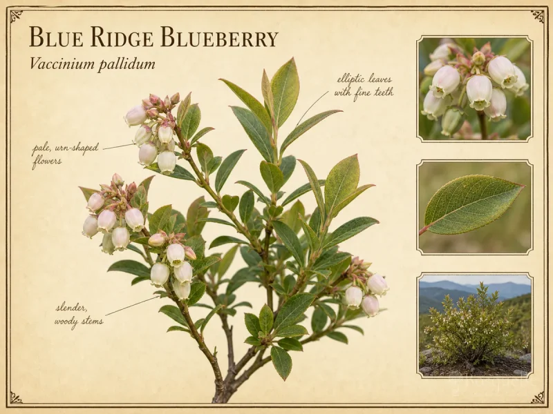Blue Ridge Blueberry (Vaccinium pallidum)