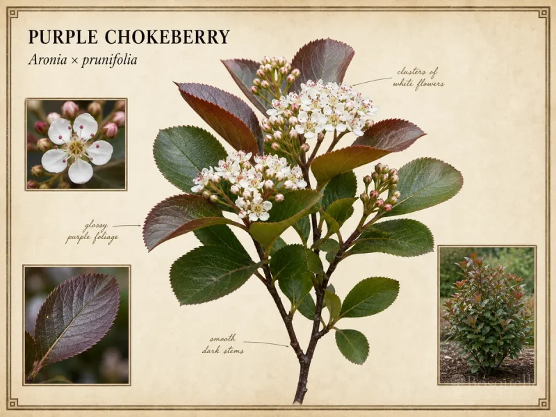 Purple Chokeberry (Photinia floribunda)