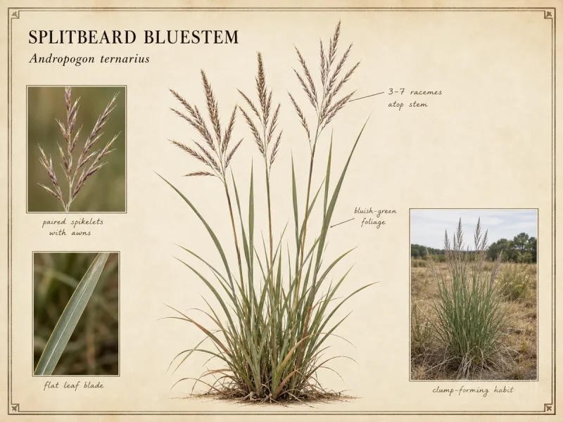 Splitbeard Bluestem (Andropogon ternarius)