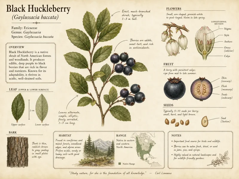 Black Huckleberry (Gaylussacia baccata)