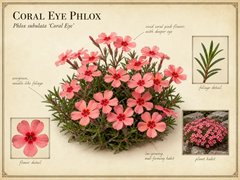 Coral Eye Phlox (Phlox subulata ‘Coral Eye’)