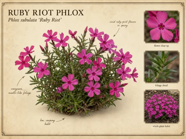 Ruby Riot Phlox (Phlox subulata ‘Ruby Riot’)