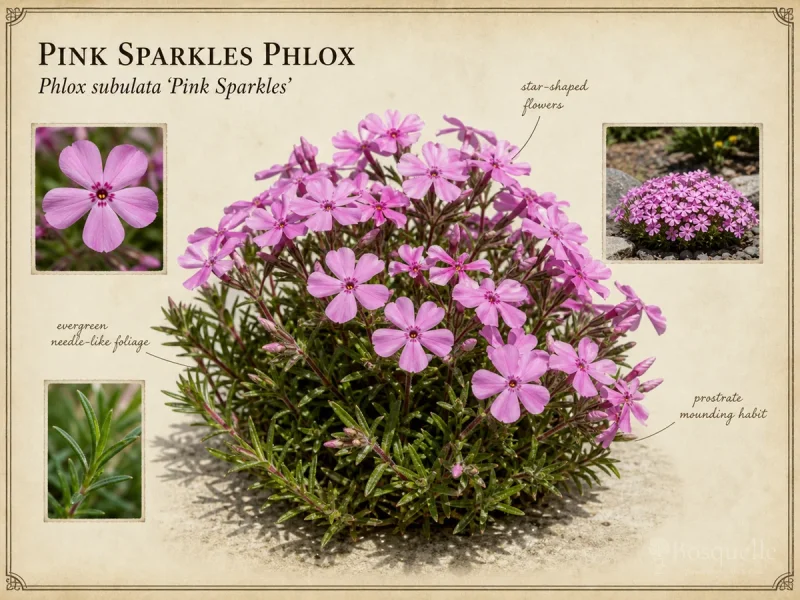 Pink Sparkles Phlox (Phlox subulata ‘Pink Sparkles’)