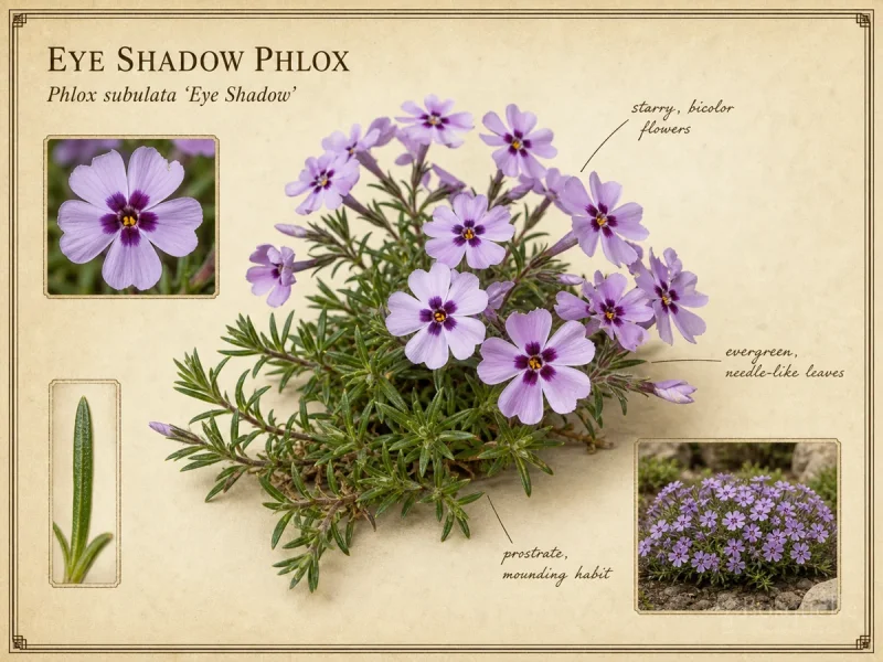 Eye Shadow Phlox (Phlox subulata ‘Eye Shadow’)