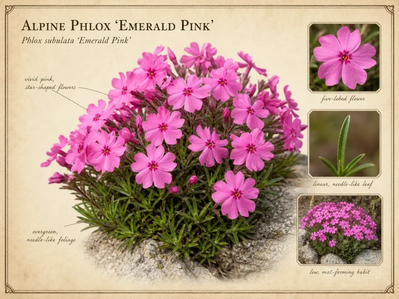 Alpine Phlox ‘Emerald Pink’ (Phlox subulata ‘Emerald Pink’)