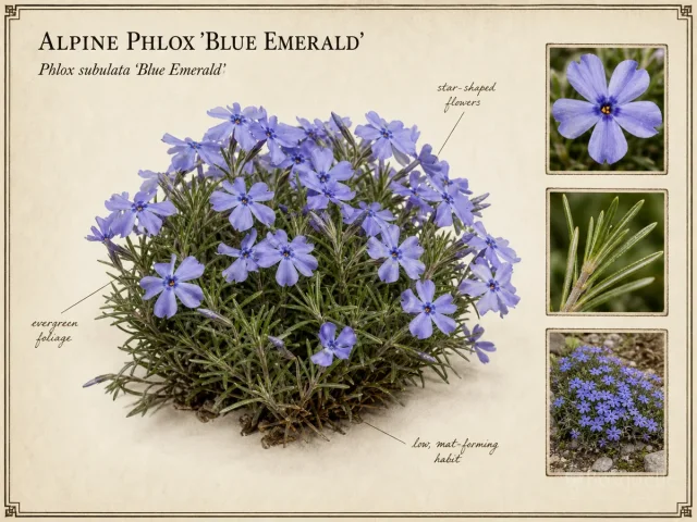 Alpine Phlox 'Blue Emerald' — Moss, woodland, and annual extras