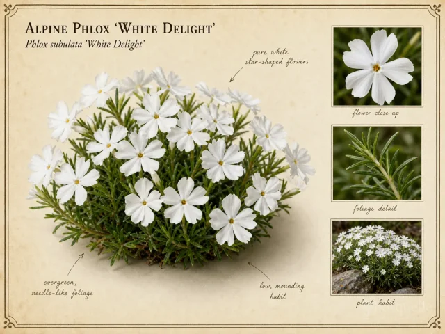 Alpine Phlox 'White Delight'