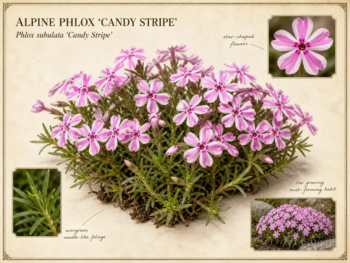 Alpine Phlox 'Candy Stripe'