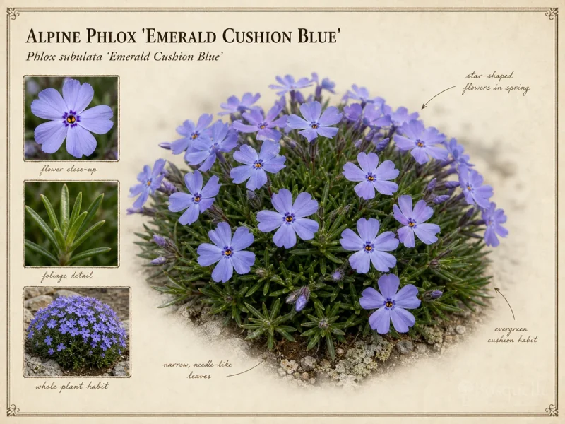 Alpine Phlox ‘Emerald Cushion Blue’ (Phlox subulata ‘Emerald Cushion Blue’)