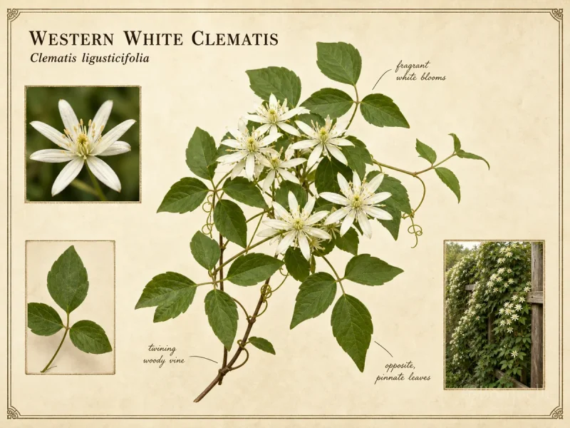 Western White Clematis (Clematis ligusticifolia)