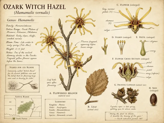 Ozark Witch Hazel (Hamamelis vernalis)