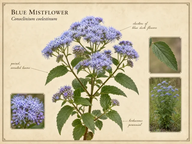Blue Mistflower (Conoclinium coelestinum)