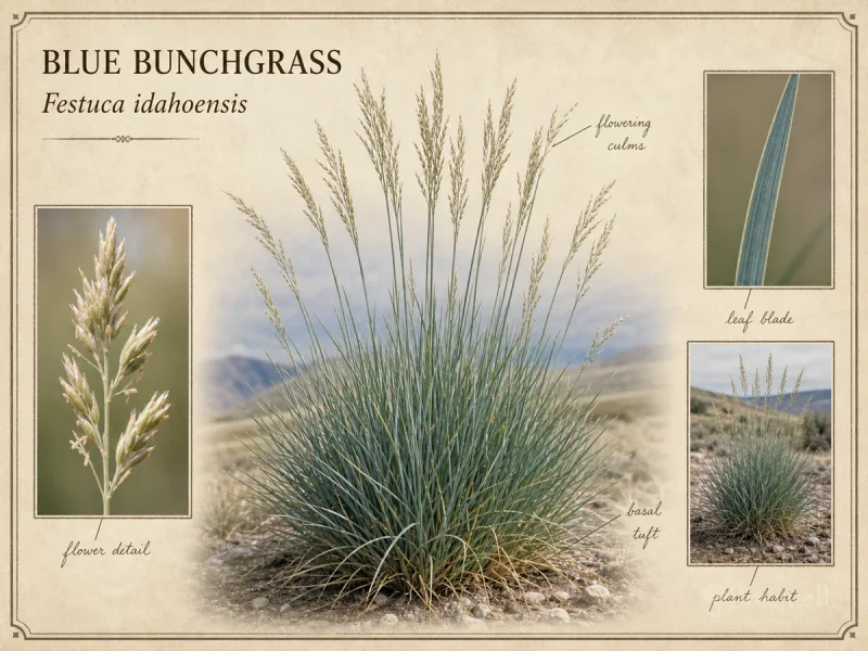 Blue Bunchgrass (Festuca idahoensis)
