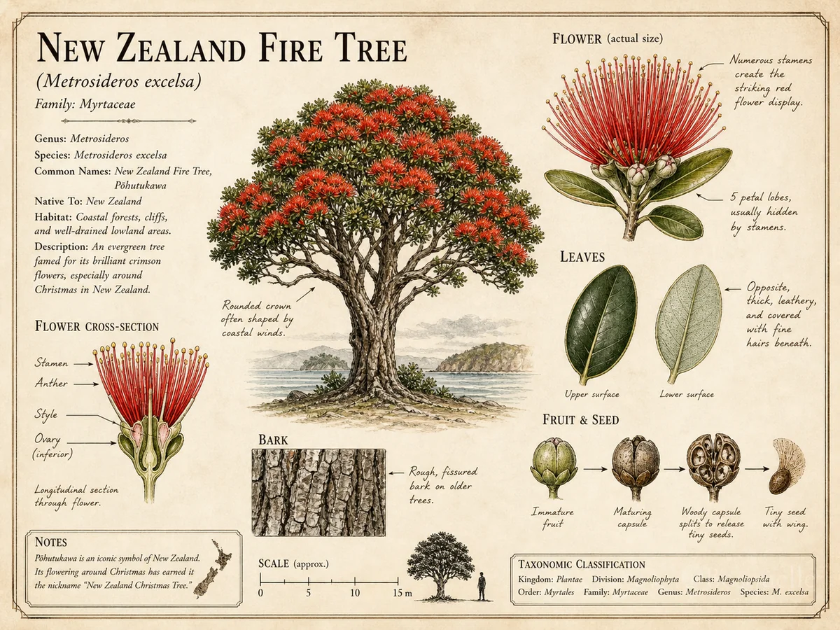 New Zealand Fire Tree