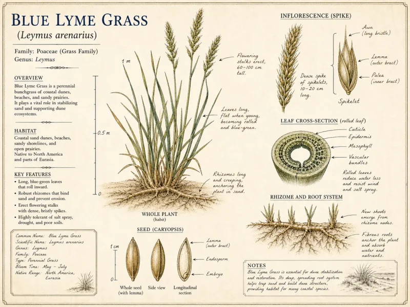 Blue Lyme Grass (Leymus arenarius)