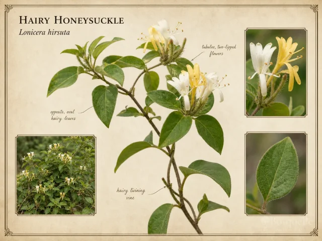 Hairy Honeysuckle (Lonicera hirsuta)