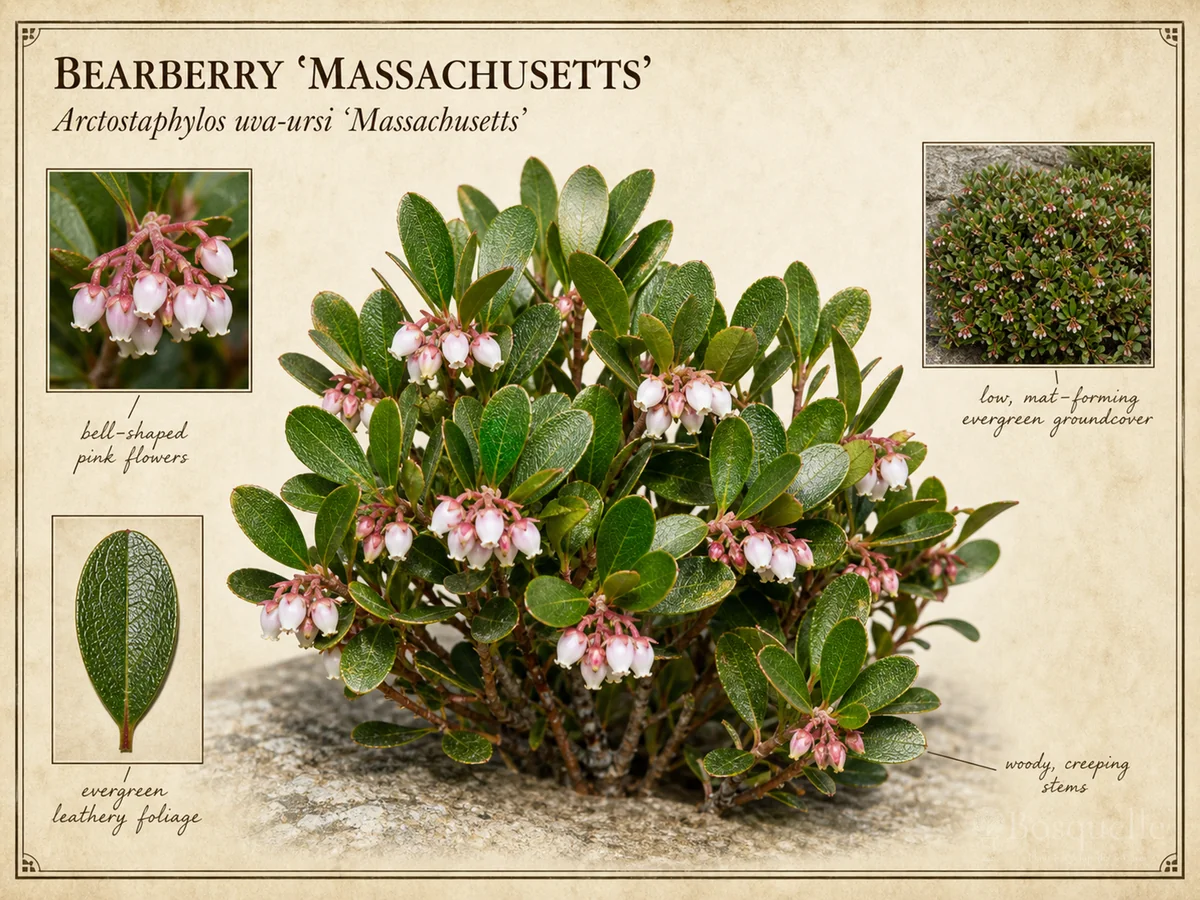 Bearberry ‘Massachusetts’ (Arctostaphylos uva-ursi ‘Massachusetts’)