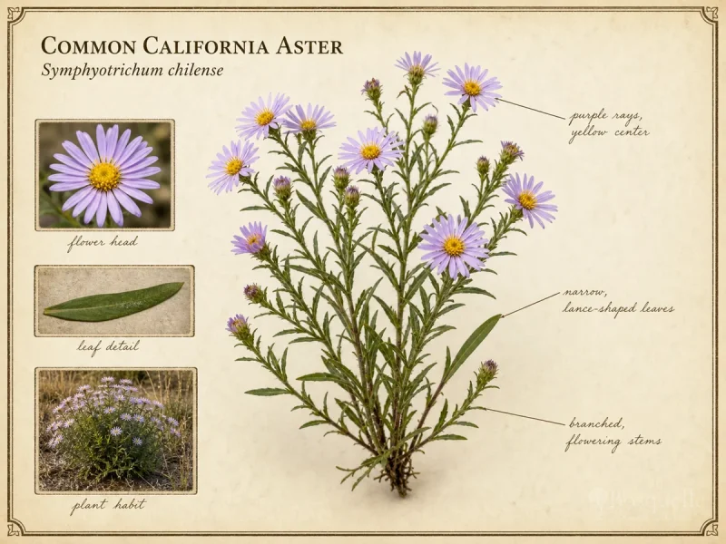 Common California Aster (Symphyotrichum chilense)