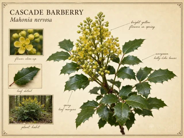 Cascade Barberry (Mahonia nervosa)