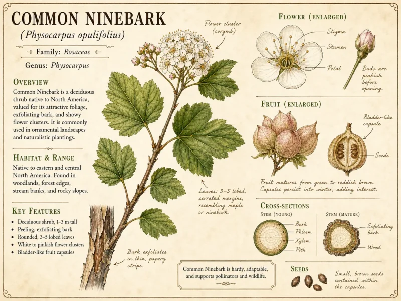 Common Ninebark (Physocarpus opulifolius)