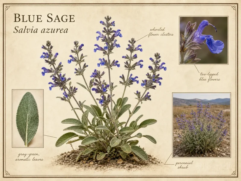 Blue Sage (Salvia azurea)