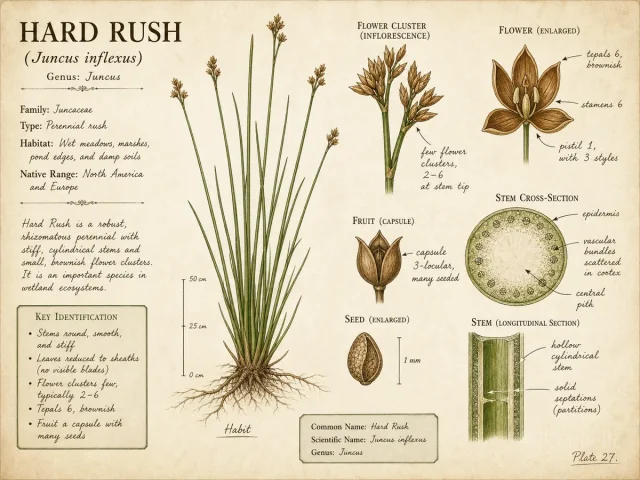 Hard Rush (Juncus inflexus)