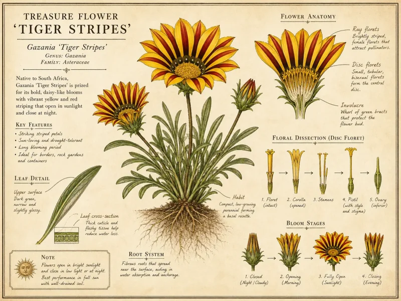 Treasure Flower 'Tiger Stripes'