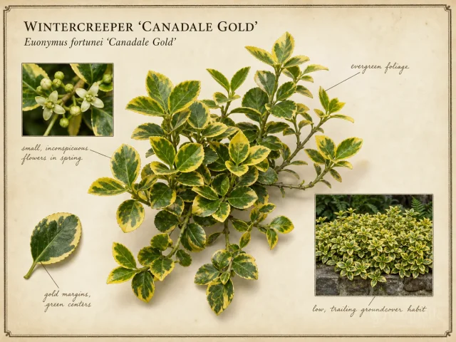 Wintercreeper 'Canadale Gold'