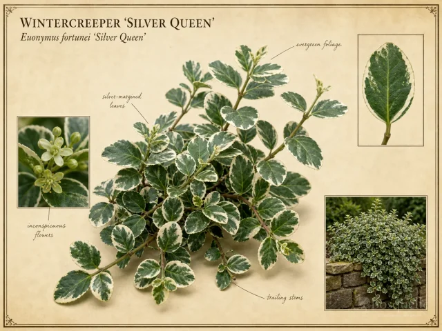 Wintercreeper 'Silver Queen'