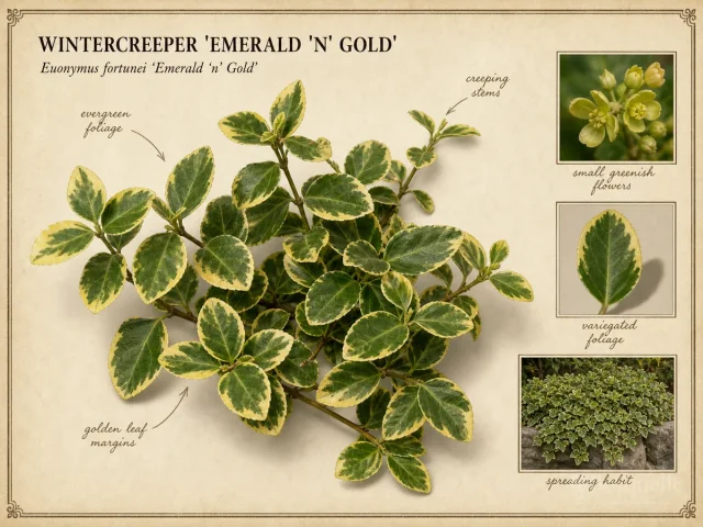 Wintercreeper 'Emerald 'n' Gold'