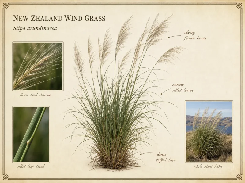 New Zealand Wind Grass (Stipa arundinacea)