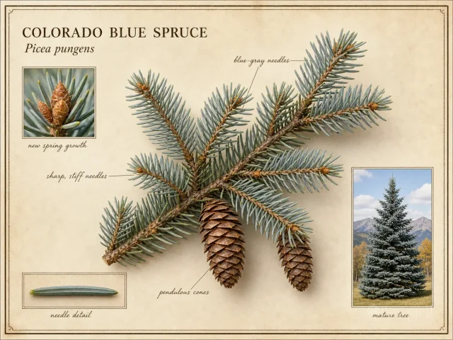 Colorado Blue Spruce (Picea pungens)
