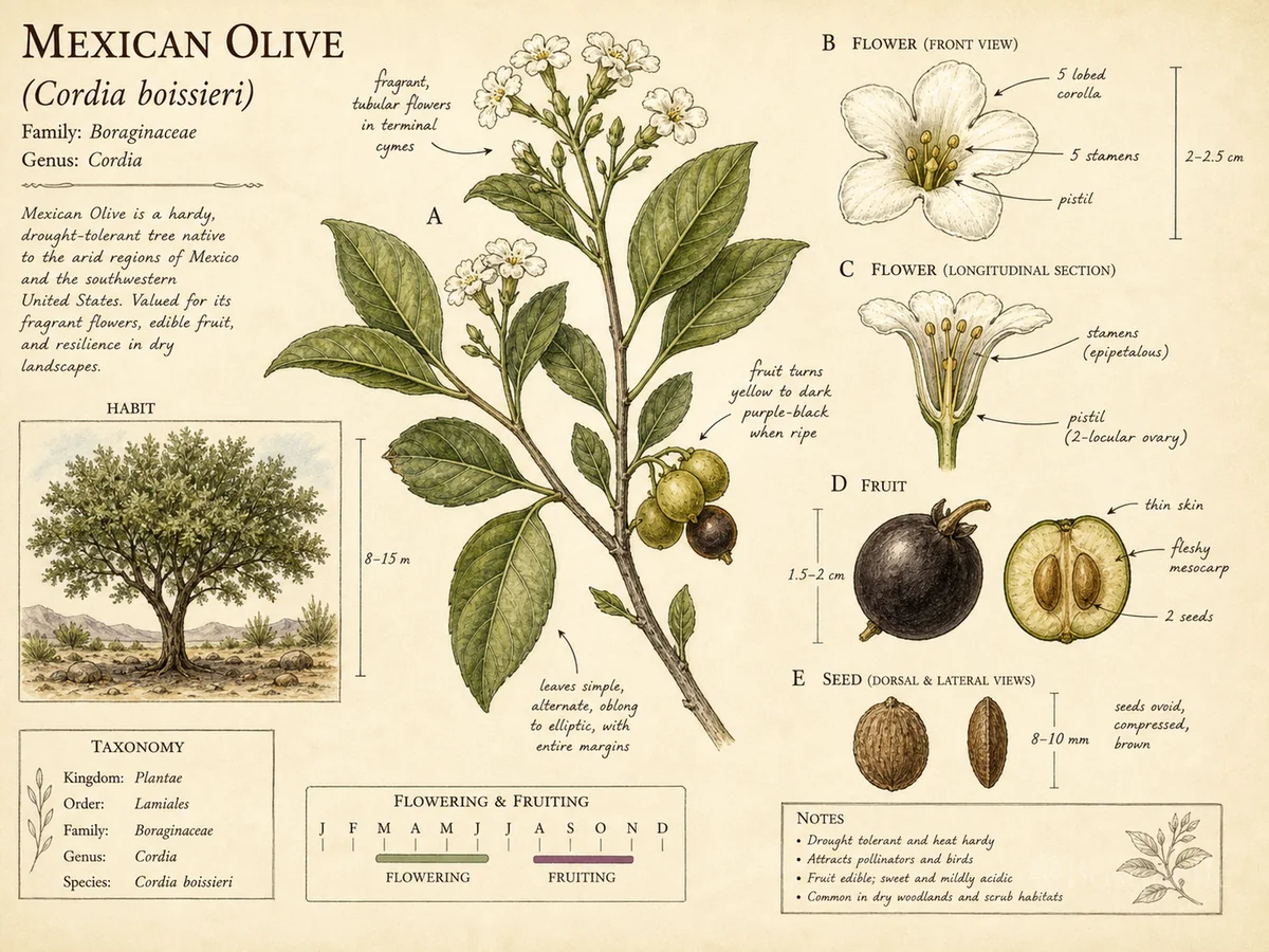 Mexican Olive (Cordia boissieri)