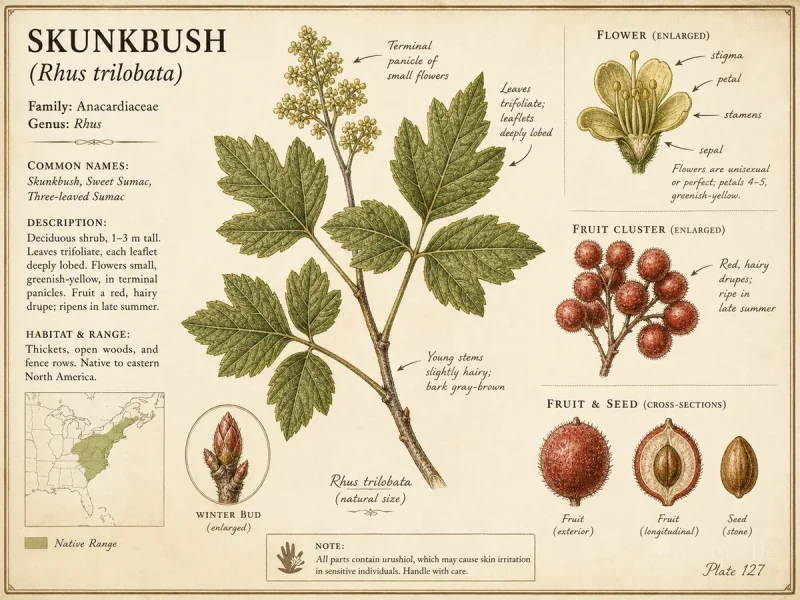Skunkbush (Rhus trilobata)