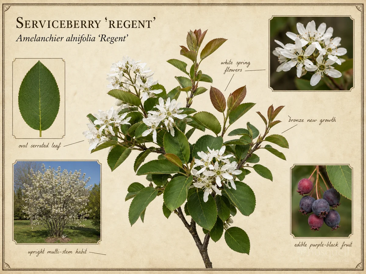 Serviceberry 'Regent' — Keep a tree form, or let suckers make a thicket