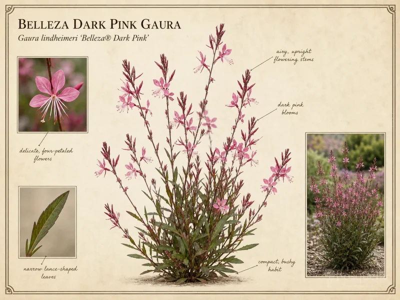 Belleza Dark Pink Gaura (Gaura lindheimeri Belleza® Dark Pink)